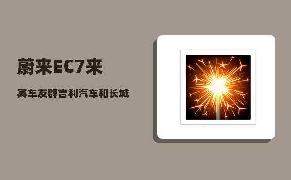 蔚来EC7来宾车友群_吉利汽车和长城汽车哪个更有未来-图1