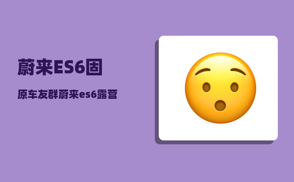 蔚来ES6固原车友群_蔚来es6和es8哪个值得购买-图1