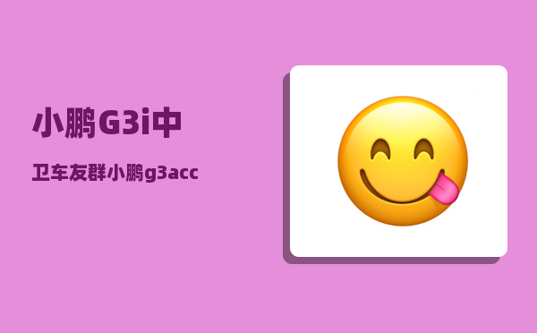 小鹏G3i中卫车友群_小鹏g3acc怎么开-图1