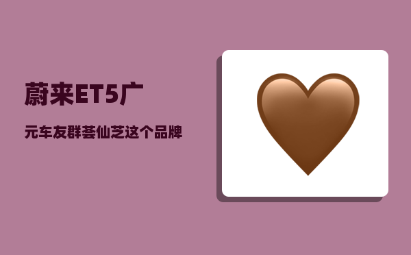 蔚来ET5广元车友群_荟仙芝这个品牌怎么样-图1