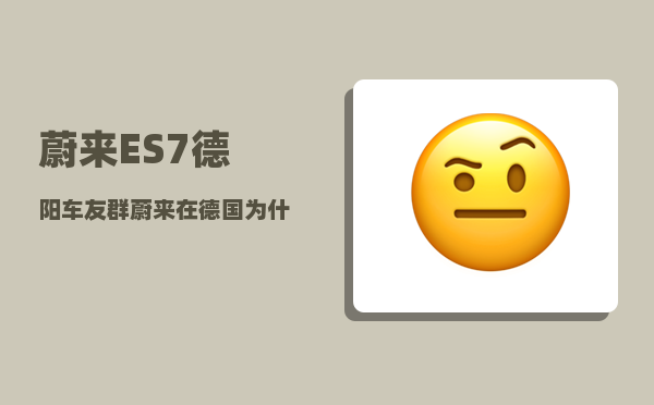 蔚来ES7德阳车友群_蔚来在德国为什么只租不卖-图1