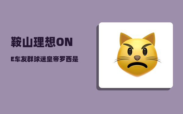 鞍山理想ONE车友群_球迷皇帝罗西是怎样的人-图1