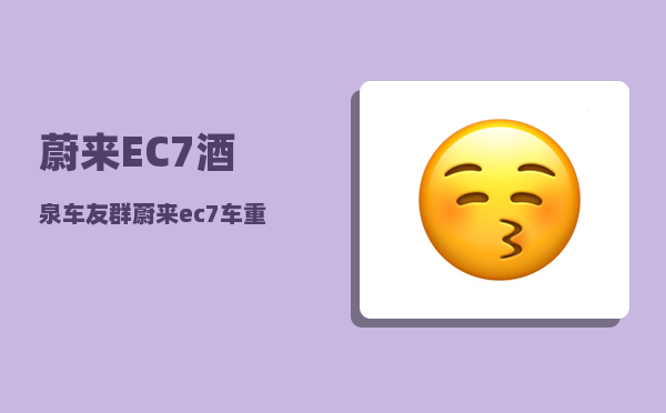 蔚来EC7酒泉车友群_蔚来ec7车重-图1