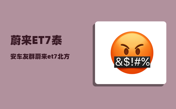 蔚来ET7泰安车友群_蔚来et7北方续航实测-图1