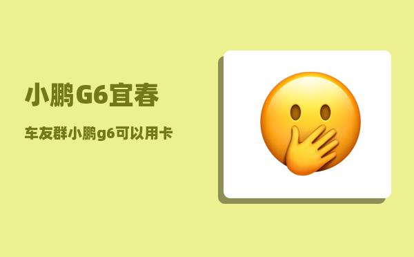 小鹏G6宜春车友群_小鹏g6可以用卡片钥匙吗-图1