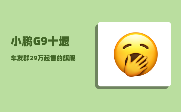 小鹏G9十堰车友群_29万起售的旗舰中大型SUV-图1