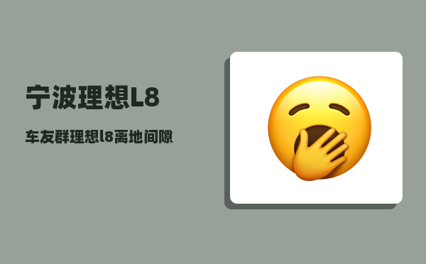 宁波理想L8车友群_理想l8离地间隙和涉水高度-图1