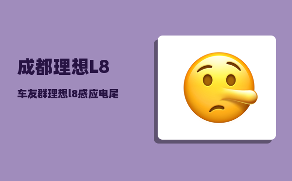 成都理想L8车友群_理想l8感应电尾门怎么设置-图1