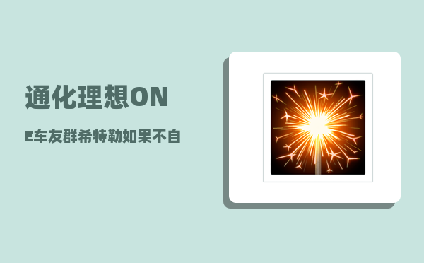 通化理想ONE车友群_希特勒如果不自杀-图1