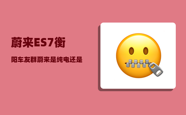 蔚来ES7衡阳车友群_蔚来是纯电还是混动好-图1