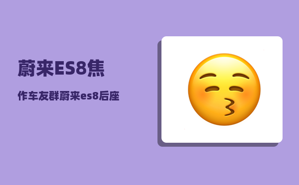 蔚来ES8焦作车友群_蔚来es8真实缺点和优点-图1