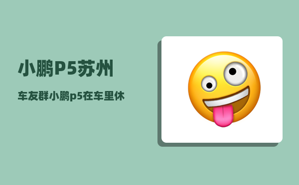 小鹏P5苏州车友群_小鹏p5在车里休息可以断电吗-图1