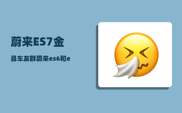 蔚来ES7金昌车友群_蔚来es6和es7区别-图1