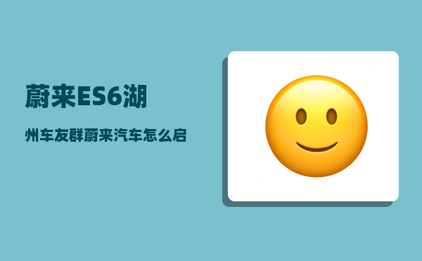 蔚来ES6湖州车友群_蔚来汽车怎么启动和挂挡-图1