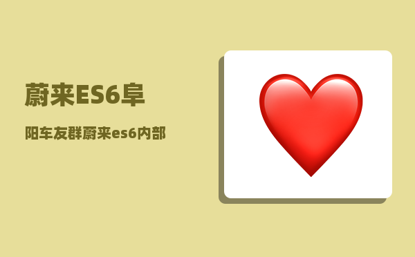蔚来ES6阜阳车友群_蔚来es6内部车顶颜色有几种-图1