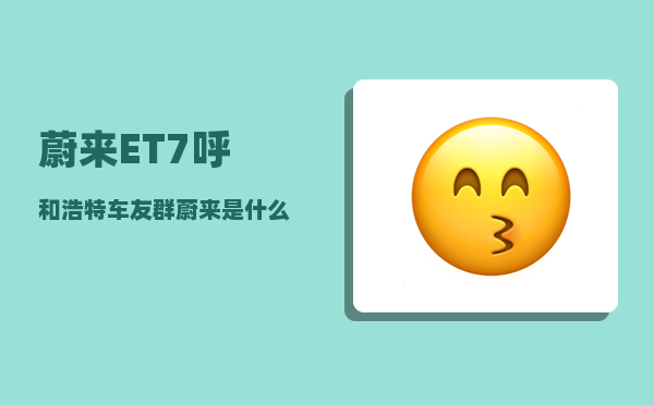 蔚来ET7呼和浩特车友群_蔚来是什么平台-图1