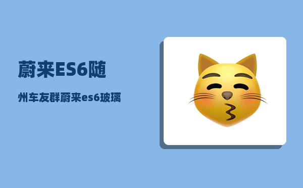 蔚来ES6随州车友群_蔚来es6怎么启动-图1