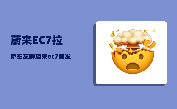 蔚来EC7拉萨车友群_蔚来ec7首发版跟普通版-图1