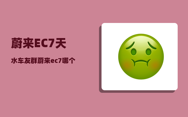 蔚来EC7天水车友群_蔚来ec7哪个颜色较优看-图1
