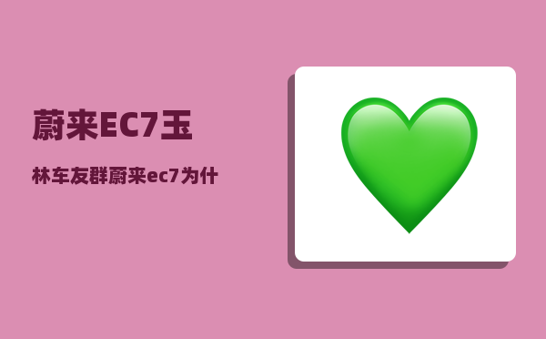 蔚来EC7玉林车友群_蔚来ec7为什么这么贵-图1