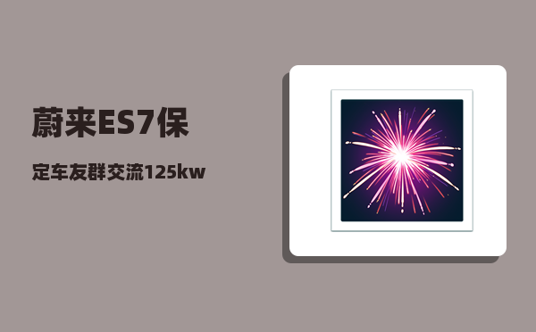 蔚来ES7保定车友群_交流125kw充电桩多少钱一台-图1