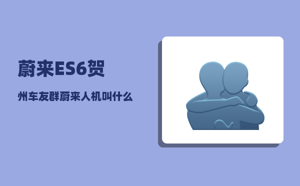 蔚来ES6贺州车友群_蔚来人机叫什么-图1