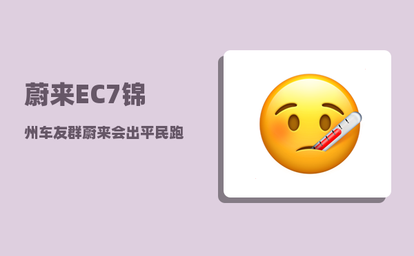 蔚来EC7锦州车友群_蔚来会出平民跑车吗-图1