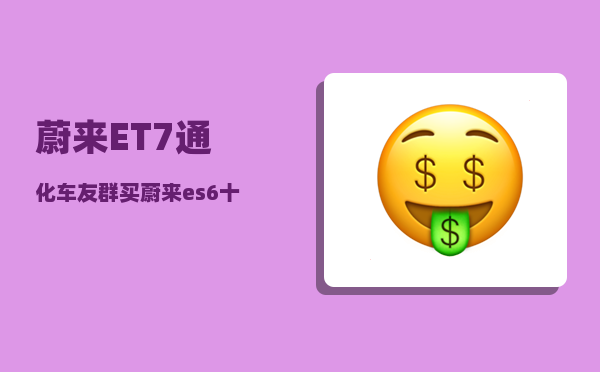 蔚来ET7通化车友群_买蔚来es6十大忠告-图1
