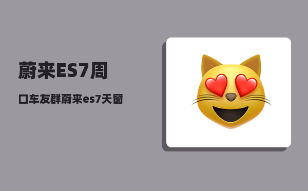蔚来ES7周口车友群_蔚来es7天窗能贴膜吗-图1