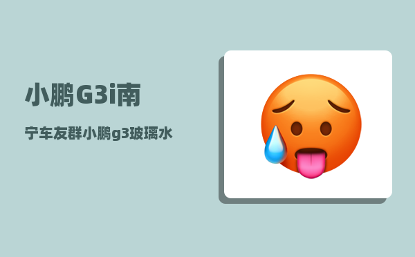 小鹏G3i南宁车友群_小鹏g3玻璃水怎么喷-图1
