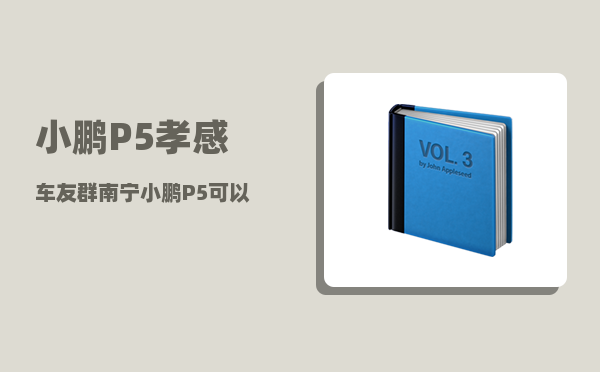 小鹏P5孝感车友群_南宁小鹏P5可以跑滴滴吗-图1