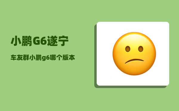 小鹏G6遂宁车友群_小鹏g6的电池怎么样-图1