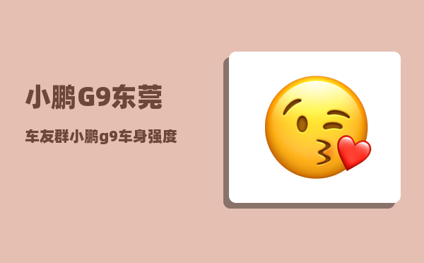 小鹏G9东莞车友群_小鹏g9车身强度-图1
