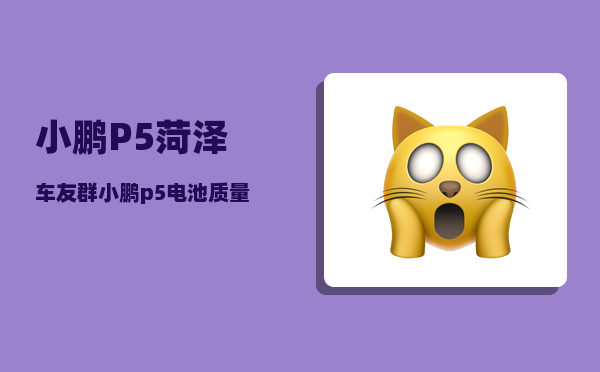 小鹏P5菏泽车友群_小鹏p5电池质量-图1