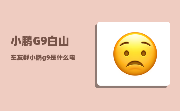 小鹏G9白山车友群_小鹏g9是什么电池可以用几年-图1
