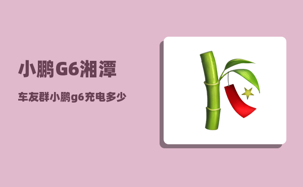 小鹏G6湘潭车友群_小鹏g6充电多少kw-图1