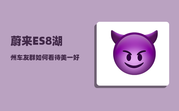 蔚来ES8湖州车友群_如何看待美一好公司创始人林文钦驾驶蔚来ES8汽车启用自动驾驶功能后-图1