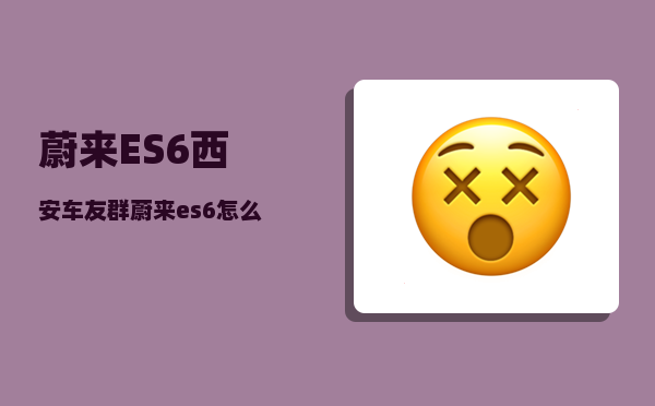 蔚来ES6西安车友群_蔚来es6怎么跟手机连接-图1