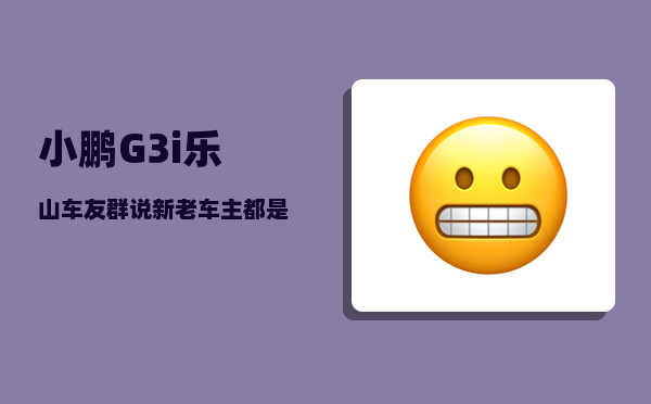 小鹏G3i乐山车友群_说新老车主都是待割的韭菜-图1