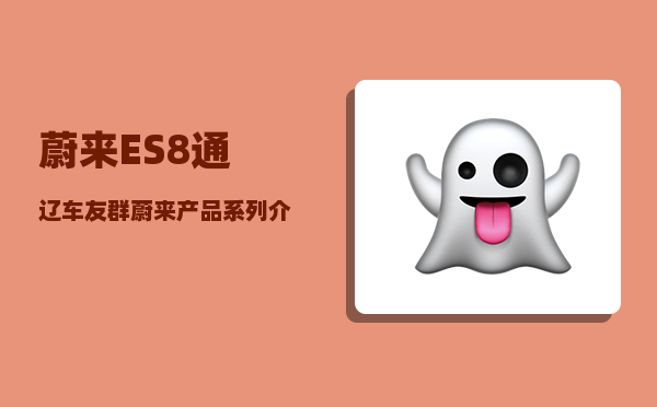 蔚来ES8通辽车友群_蔚来产品系列介绍-图1