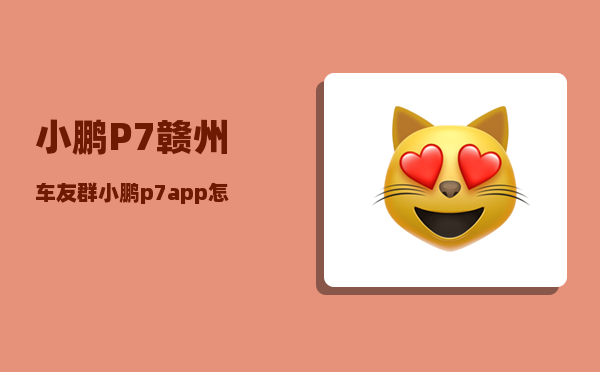 小鹏P7赣州车友群_小鹏p7磷酸铁锂电池使用技巧-图1
