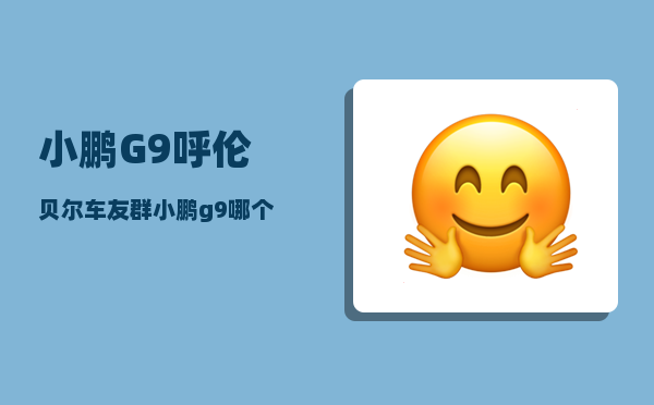 小鹏G9呼伦贝尔车友群_小鹏g9哪个版本值得买-图1