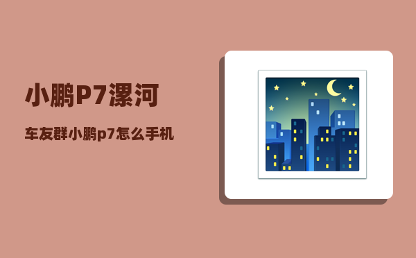 小鹏P7漯河车友群_小鹏p7怎么手机无线充电-图1