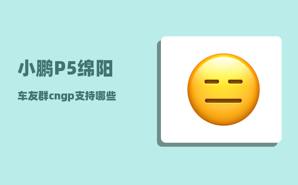 小鹏P5绵阳车友群_cngp支持哪些城市-图1